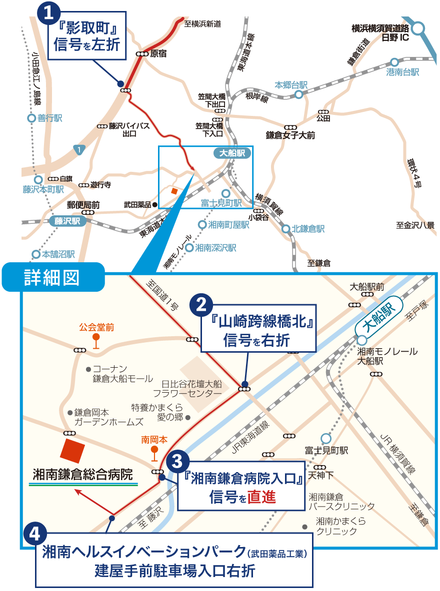 公式 アクセス Map 湘南鎌倉総合病院